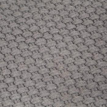 ARDEBO.de - Teppich Rechteckig Grau 80x160 cm Baumwolle