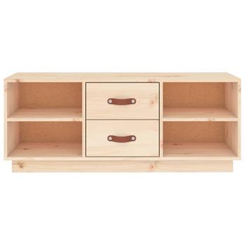 TV-Schrank 100x34x40 cm Massivholz Kiefer