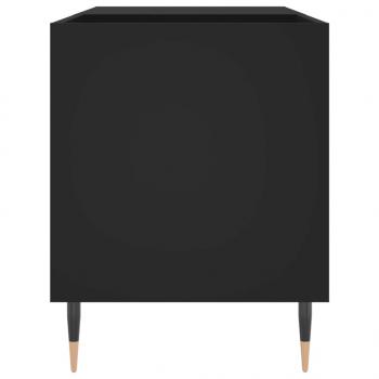Plattenschrank Schwarz 85x38x48 cm Holzwerkstoff