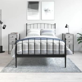 ARDEBO.de - Nachttische 2 Stk. Grau Sonoma 32x42x70 cm Holzwerkstoff