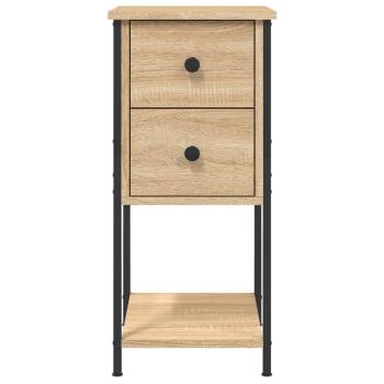 Nachttische 2 Stk. Sonoma-Eiche 32x42x70 cm Holzwerkstoff
