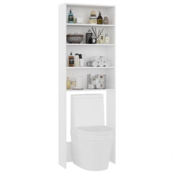 Waschmaschinenschrank Weiß 64x24x190 cm