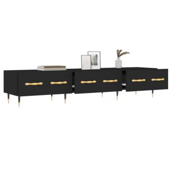 TV-Schrank Schwarz 150x36x30 cm Holzwerkstoff