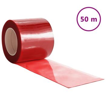 Türvorhang Rot 200x1,6 mm 50 m PVC