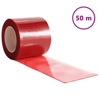 Türvorhang Rot 200x1,6 mm 50 m PVC