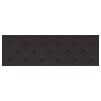 Wandpaneele 12 Stk. Schwarz 90x30 cm Kunstleder 3,24 m²