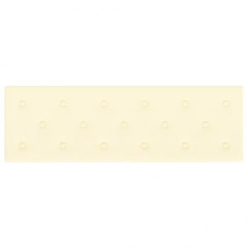 Wandpaneele 12 Stk. Creme 90x30 cm Kunstleder 3,24 m²