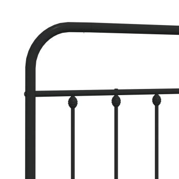 ARDEBO.de - Kopfteil Metall Schwarz 100 cm