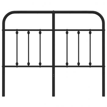 Kopfteil Metall Schwarz 120 cm