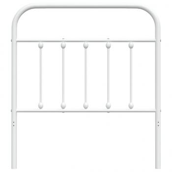 Kopfteil Metall Weiß 80 cm