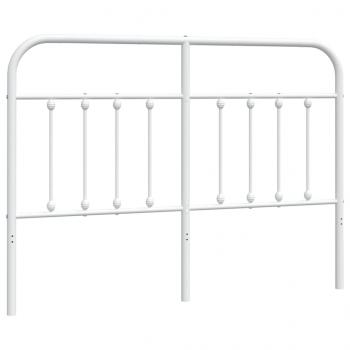 Kopfteil Metall Weiß 150 cm