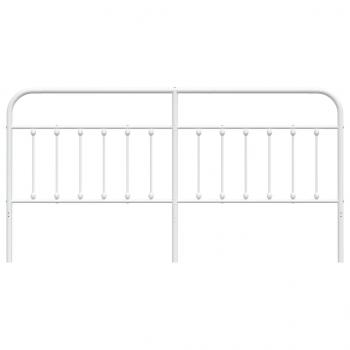 Kopfteil Metall Weiß 200 cm