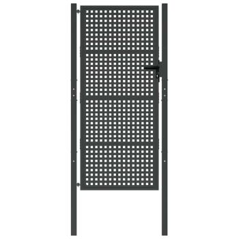 Gartentor Anthrazit 105x250 cm Stahl