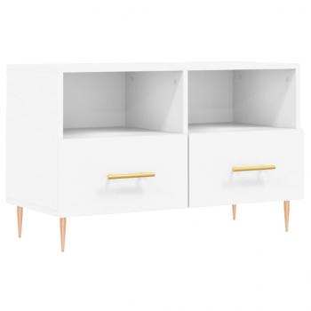 TV-Schrank Weiß 80x36x50 cm Holzwerkstoff