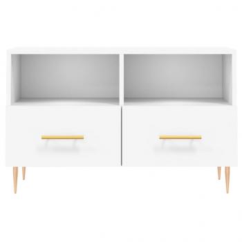 TV-Schrank Weiß 80x36x50 cm Holzwerkstoff