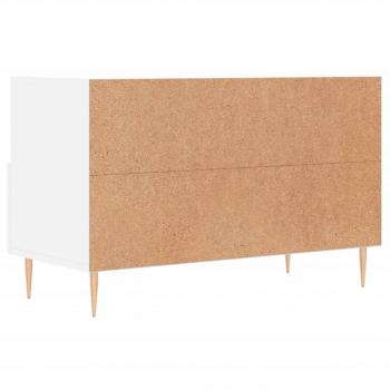 TV-Schrank Weiß 80x36x50 cm Holzwerkstoff