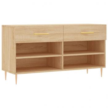 Schuhbank Sonoma-Eiche 102x35x55 cm Holzwerkstoff