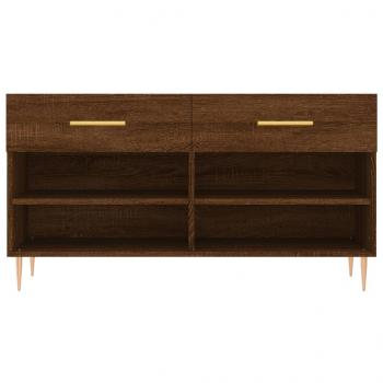 Schuhbank Braun Eichen-Optik 102x35x55 cm Holzwerkstoff