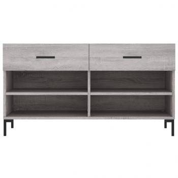 Schuhbank Grau Sonoma 102x35x55 cm Holzwerkstoff