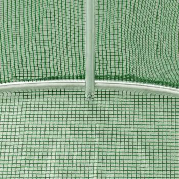 Gewächshaus mit Stahlrahmen Grün 24 m² 6x4x2 m