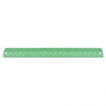Gewächshaus mit Stahlrahmen Grün 60 m² 20x3x2 m