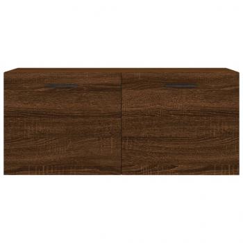 Wandschrank Braun Eichen-Optik 80x36,5x35 cm Holzwerkstoff
