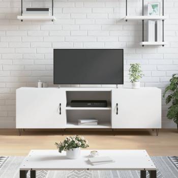 ARDEBO.de - TV-Schrank Weiß 150x30x50 cm Holzwerkstoff
