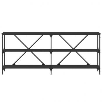 Konsolentisch Schwarz 180x30x75 cm Holzwerkstoff und Eisen