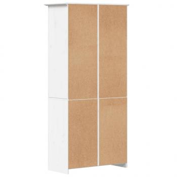 Bücherregal BODO Weiß 80x40x172 cm Massivholz Kiefer