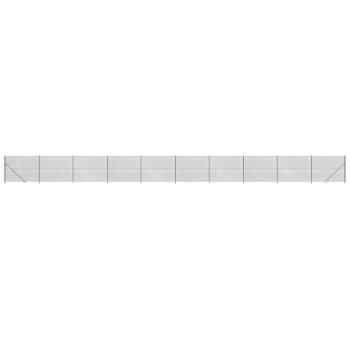Maschendrahtzaun mit Bodenflansch Anthrazit 1,6x25 m