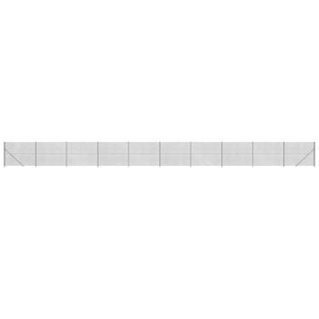 Maschendrahtzaun mit Bodenflansch Anthrazit 1,6x25 m