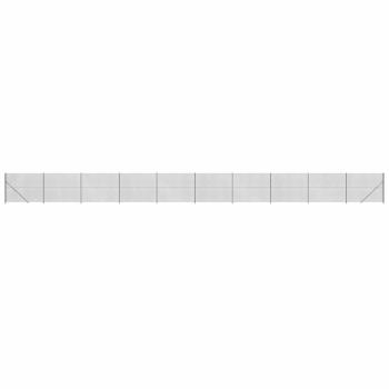 Maschendrahtzaun mit Bodenflansch Anthrazit 1,4x25 m