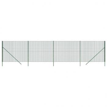 Maschendrahtzaun Grün 2,2x10 m Verzinkter Stahl