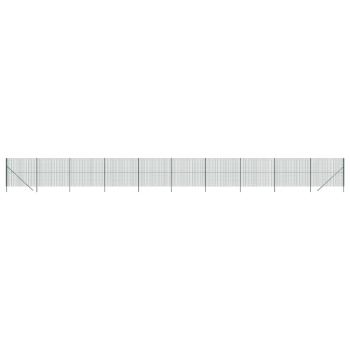Maschendrahtzaun Grün 2x25 m Verzinkter Stahl