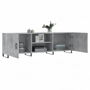 TV-Schrank Betongrau 150x30x50 cm Holzwerkstoff