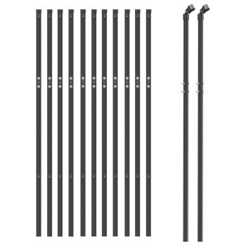 Maschendrahtzaun Anthrazit 0,8x25 m