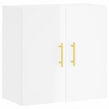 Wandschrank Hochglanz-Weiß 60x31x60 cm Holzwerkstoff