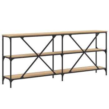 Konsolentisch Sonoma-Eiche 180x30x75 cm Holzwerkstoff und Eisen