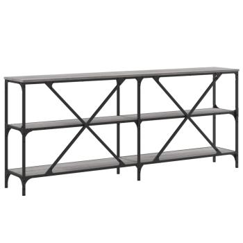 Konsolentisch Grau Sonoma 180x30x75 cm Holzwerkstoff und Eisen