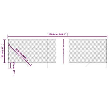 Maschendrahtzaun Grün 1,6x25 m