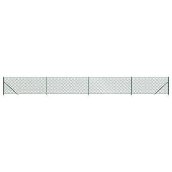 Maschendrahtzaun mit Bodenflansch Grün 1x10 m
