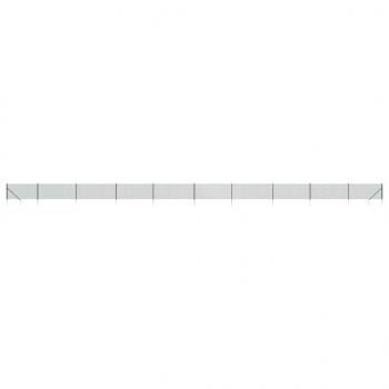 Maschendrahtzaun mit Bodenhülsen Grün 1,1x25 m