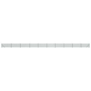 Maschendrahtzaun mit Bodenflansch Grün 0,8x25 m