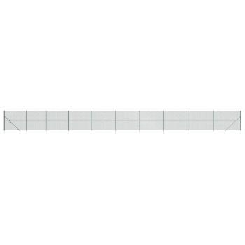 Maschendrahtzaun mit Bodenhülsen Grün 1,8x25 m