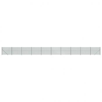 Maschendrahtzaun mit Bodenflansch Grün 1,4x25 m