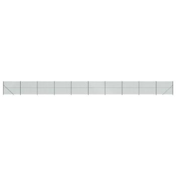 Maschendrahtzaun mit Bodenflansch Grün 1,4x25 m