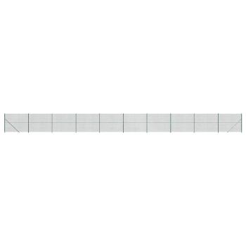 Maschendrahtzaun mit Bodenflansch Grün 1,4x25 m