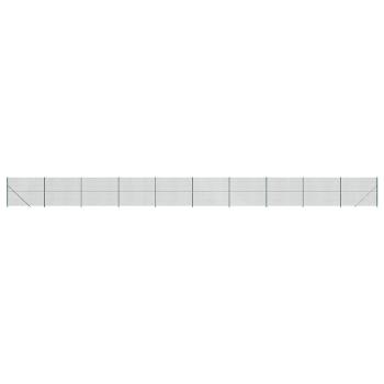 Maschendrahtzaun mit Bodenflansch Grün 1,6x25 m