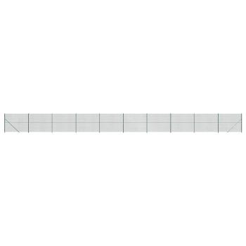 Maschendrahtzaun mit Bodenflansch Grün 2,2x25 m