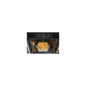 Gorenje Black Steam Pro Einbau Herdset mit Induktionskochfeld (BPSX6737E06BG + GI6421BX), 60 cm breit, 77 L, Pyrolyse, Grill, Kindersicherung, Boosterfunktion, Schwarz